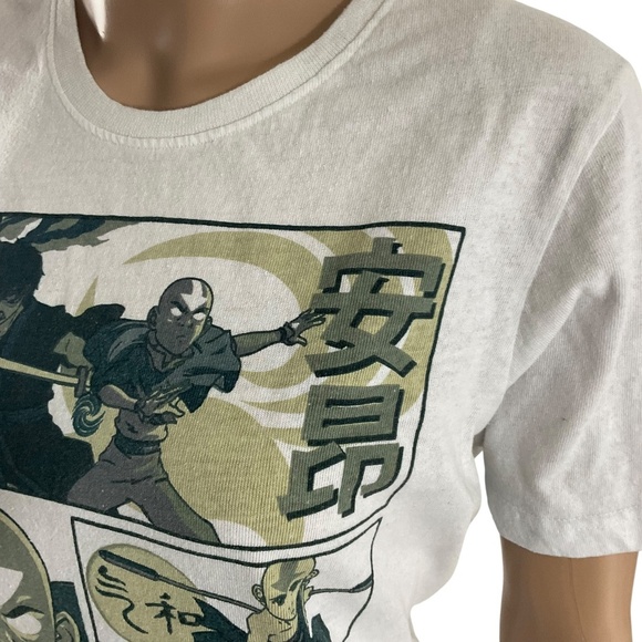 Avatar The Last Airbender Graphic Tee White Comic Strip Style Size  medium - Picture 8 of 11